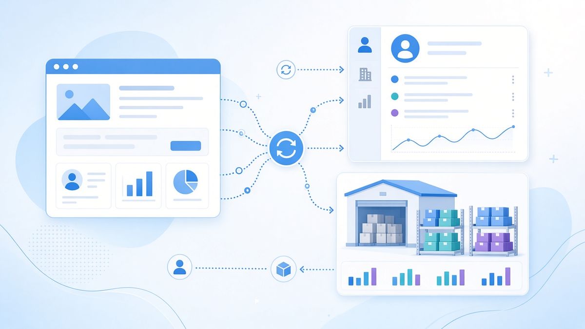 Сайт, CRM и 1С: как связать их, чтобы заявки не терялись, а остатки на сайте совпадали со складом